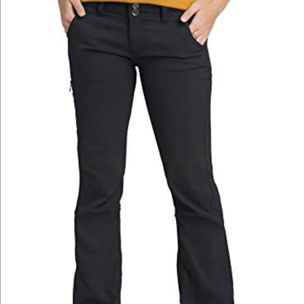 Prana size 2 Mountain Equipment Co-op MEC Black Stretch Hiking Pants